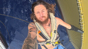 Craig Wood on his solo Pacific voyage. Credit: Craig Wood Sails