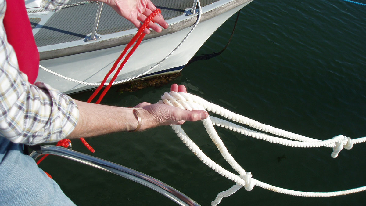 Pick Line Riggign Rigging pile mooring pick-up lines - Practical Boat Owner
