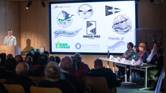 Jake Burnyeat, a volunteer who set up the Wreck Free Fal and Helford forum at its launch event. Credit: Clean Ocean Sailing