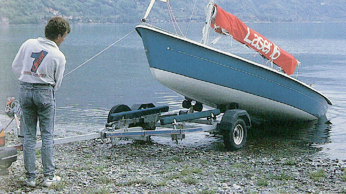 Laser 16 trailer sailer boat - as reviewed in the December 1987 issue of Practical Boat Owner