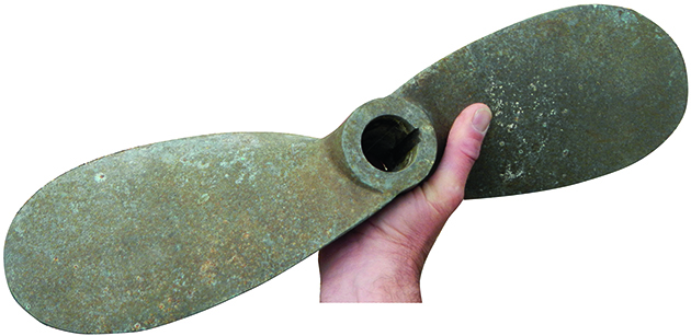 A boat propeller