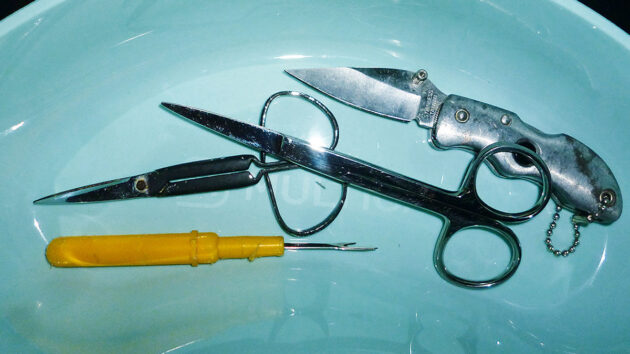 Tools needed for repairs a sail cover