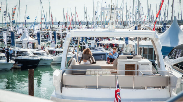 Boats on display at the Southampton Boat Show 2025