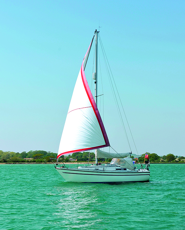 A boat sailing