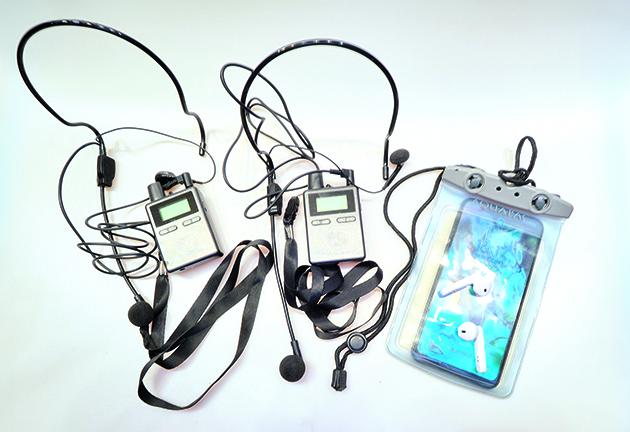 A wireless headset