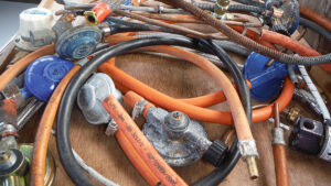Marine gas hoses and regulators
