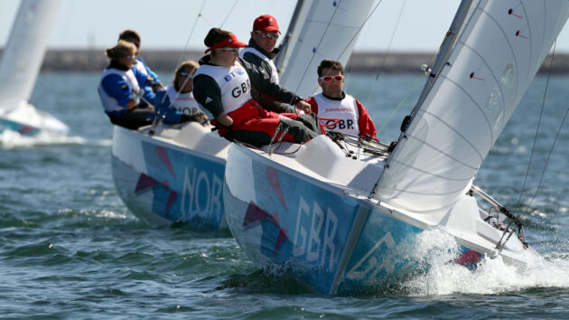 People racing in a Royal Yachting Association race
