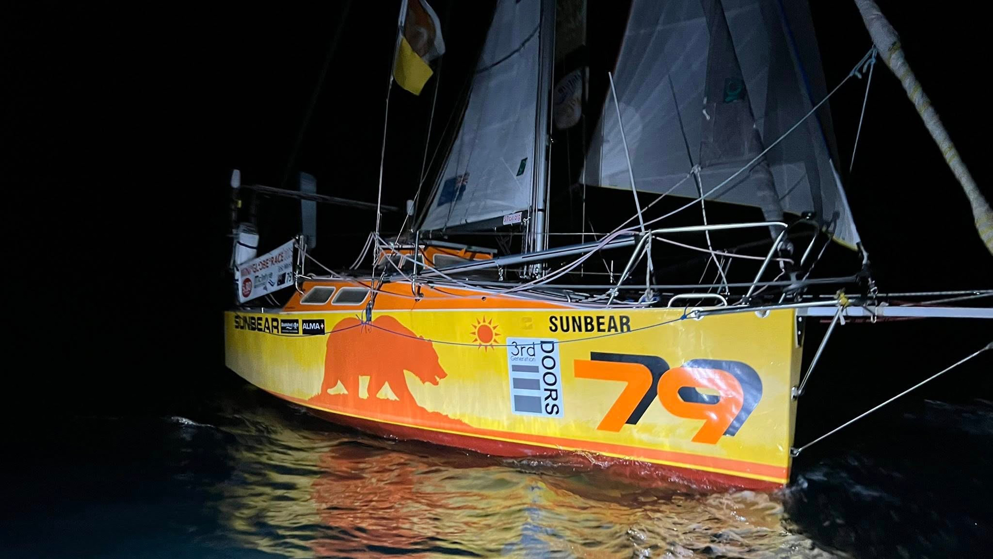 Eric Marsh on his boat, Sunbear