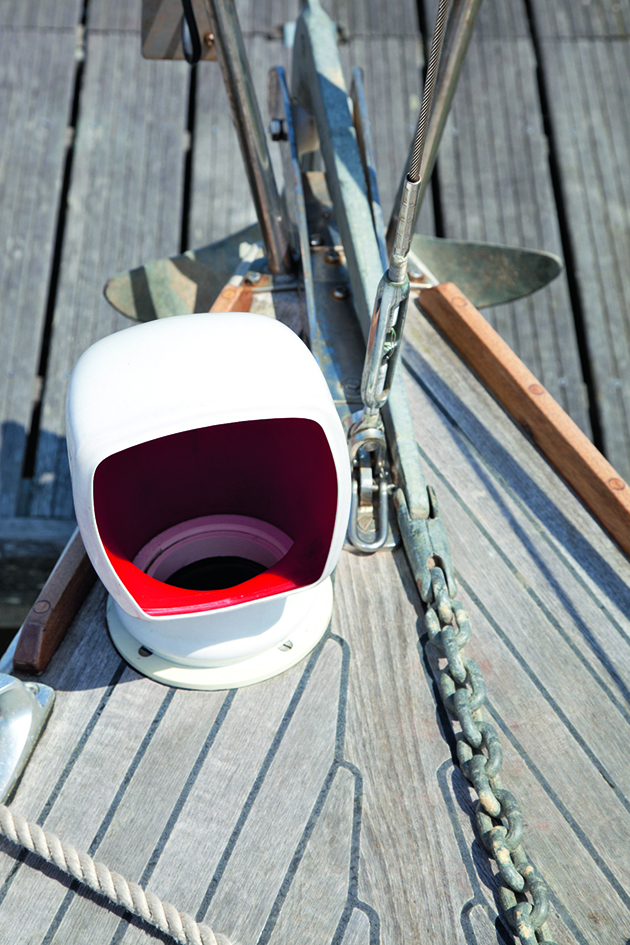 An air vent on a boat