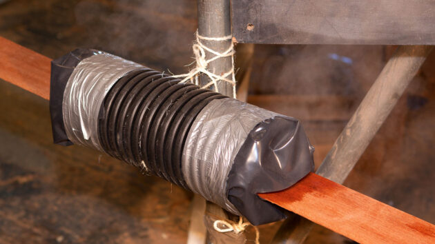 A DIY steam box for bending veneer for cold moulding