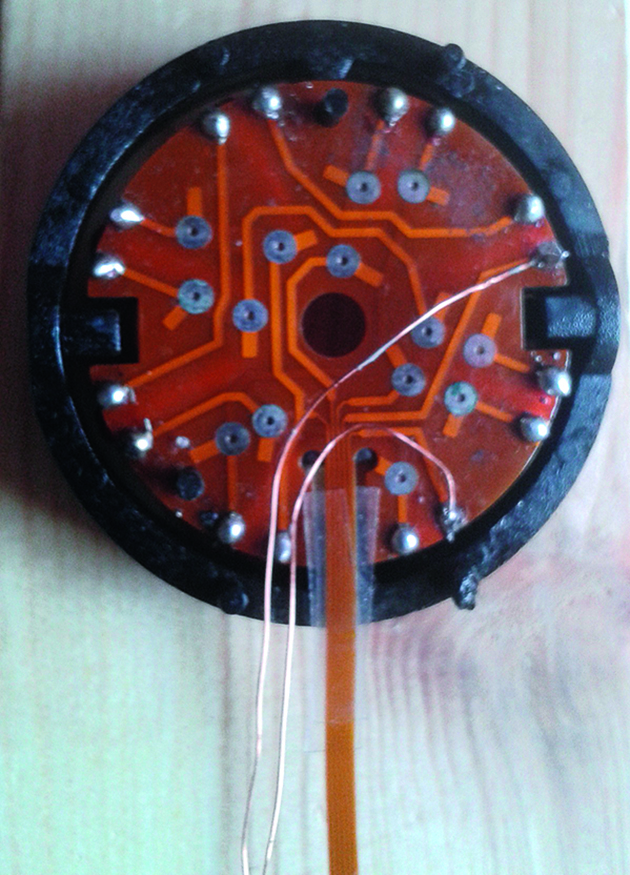 The inside of a tiller pilot