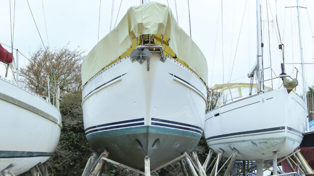 Boats on the hard over winter. Unless well ventilated, these vessels with be susceptible to damp