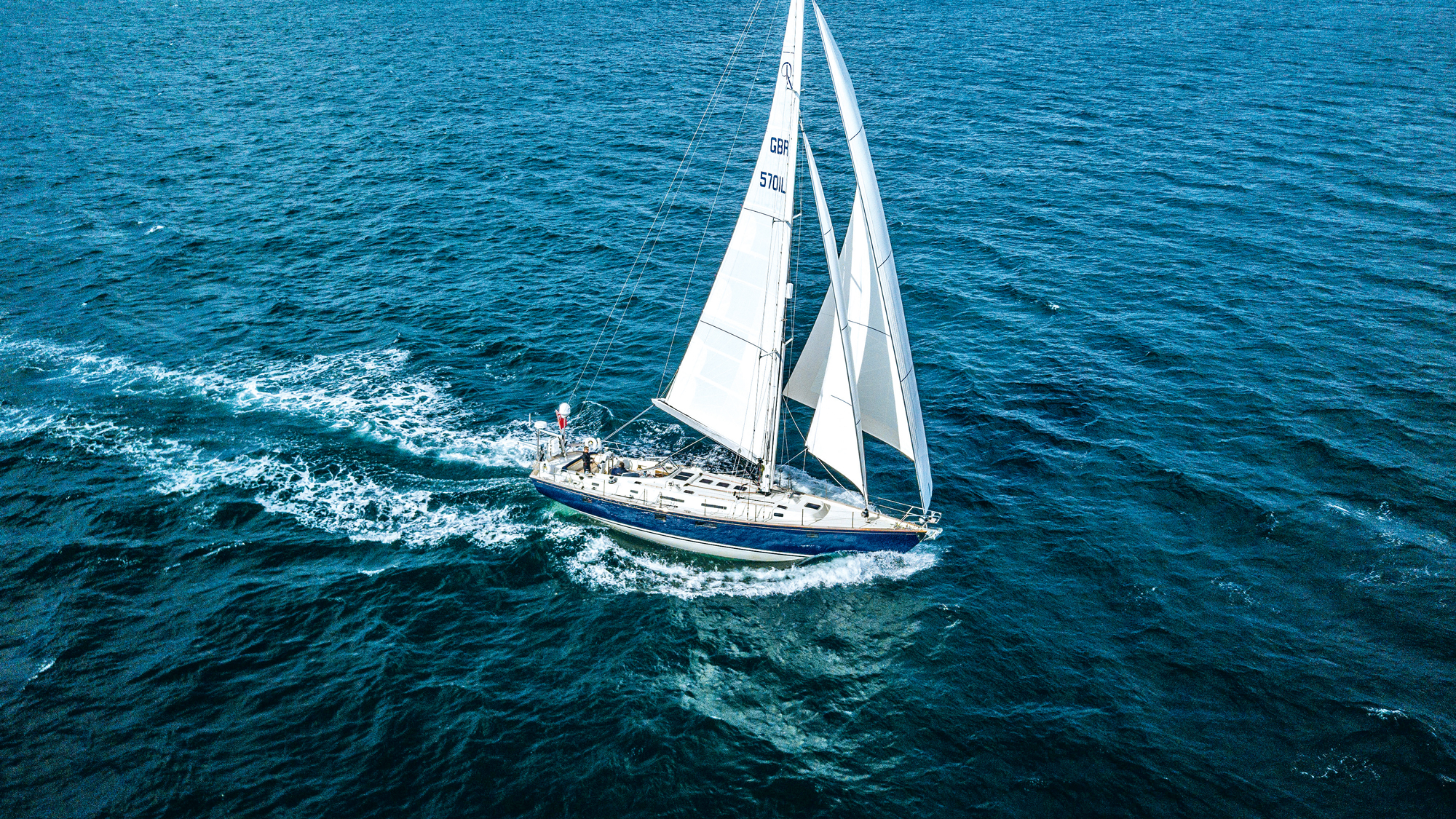 A heavy displacement Rustler 57