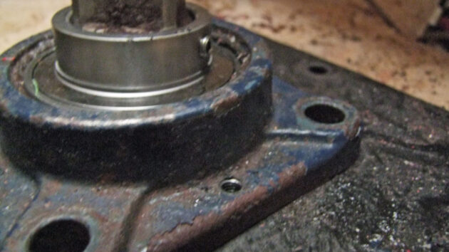 Part of a rudder system on a boat