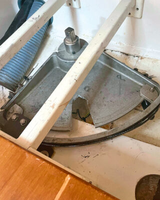 A quadrant on a yacht