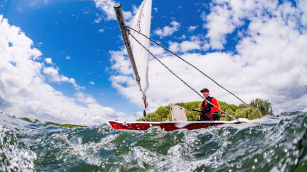 Dinghy sailing action shot. Credit: Martin Allen Photography