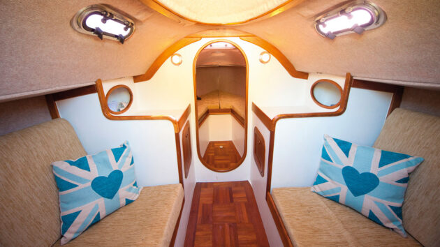 Inside of the Yarmouth 22 boat