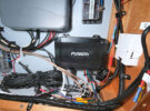 The Fusion BB10 Black Box radio installed on a boat