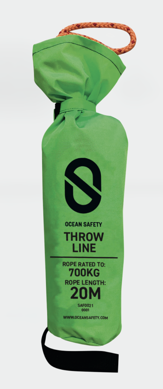 A throwing line, which is essential inland gear for cruising the inland waterways