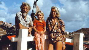 Clare Allcard and Edward Allcard with their daughter, Katy