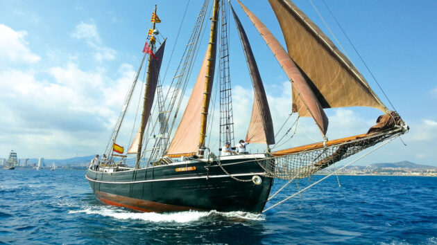 The Baltic trading ketch Johanne Regina which used to belong to Edward and Clare Allcard