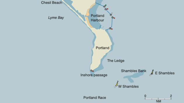 A map of Portland Bill