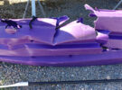 The damaged kayak following the powerboat collision. Credit MCA