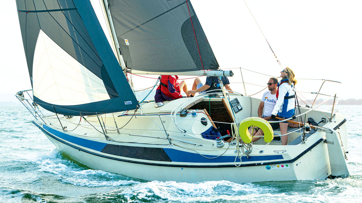 A boat sailing