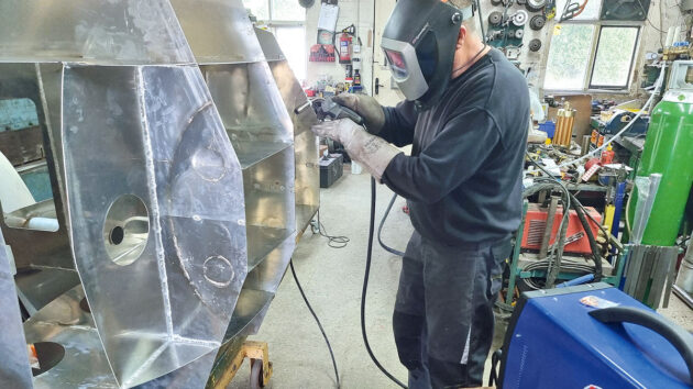 A man welding
