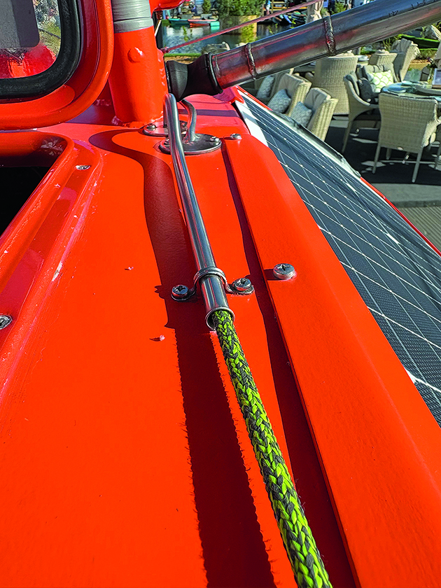 Protection for the rigging lines on Big C