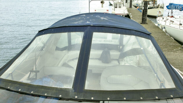 a boat moored by a pontoon