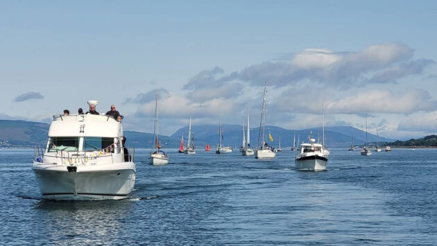 Sailing Cruising Scotland organised flotilla in Loch Fyne. Credit: Sailing Cruising Scotland