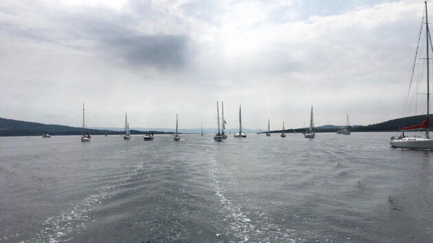 Tarbert flotilla sailing. Credit: Sailing Cruising Scotland