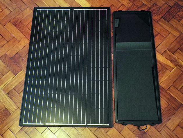 solar panel on the floor