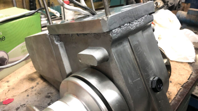 Bottom of anchor windlass