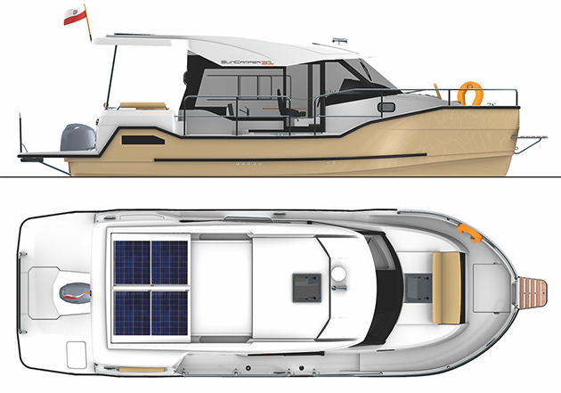 Boat plan on the SunCamper 31