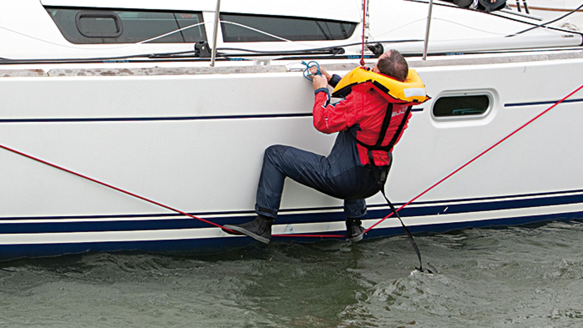 MOB recovery onto a yacht