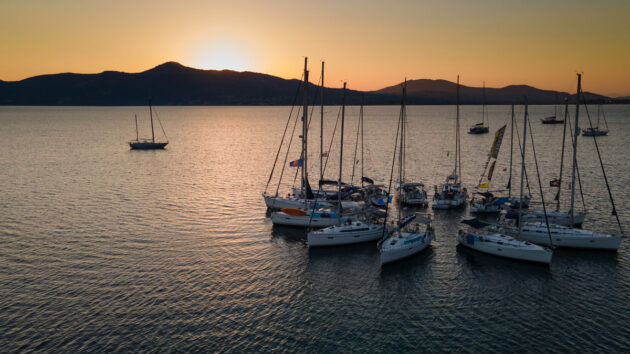 Charter yacht, star raft, Seafarer cruising and sailing holidays scene