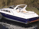 A boat swimming platform on the back of a motorboat