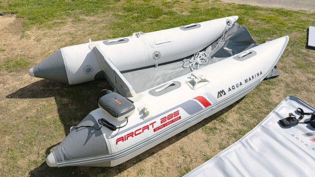 An Aircat 285 tender on grass