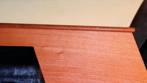 Plywood veneer on a boat