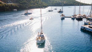 flotilla yacht sailing from Kefalonia. Credit: www.seafarersailing.co.uk