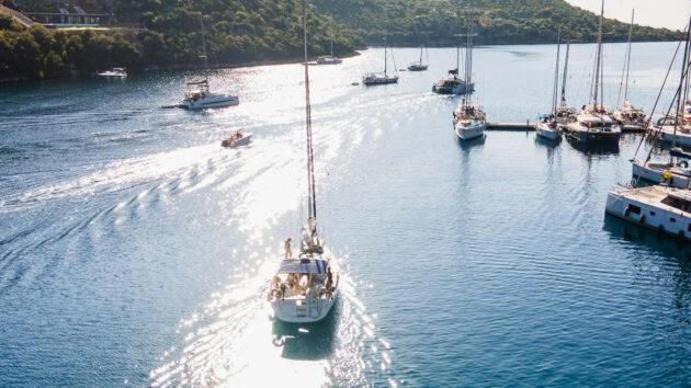 flotilla yacht sailing from Kefalonia. Credit: www.seafarersailing.co.uk