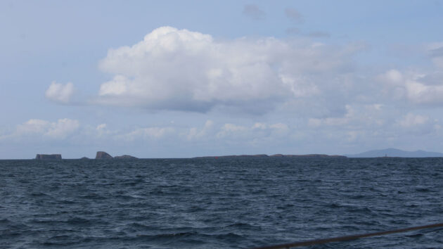 Iain Garbh is said to have drowned between Fladda-chùain and Sgeir nam Maol. Credit: Michael Skidmore