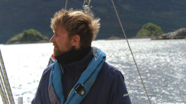 Michael Skidmorewinding his Westerly Storm between small islands around the Isle of Skye. Credit: Michael Skidmore