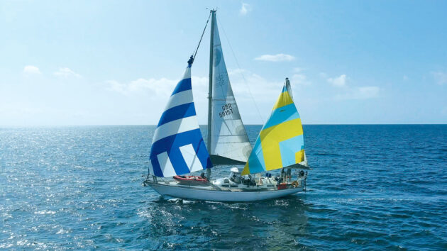 Bowman 46 OceanMelody sailing. Credit: @SailingMelody