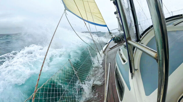 View from Bowman 46 OceanMelody while sailing. Credit: @SailingMelody