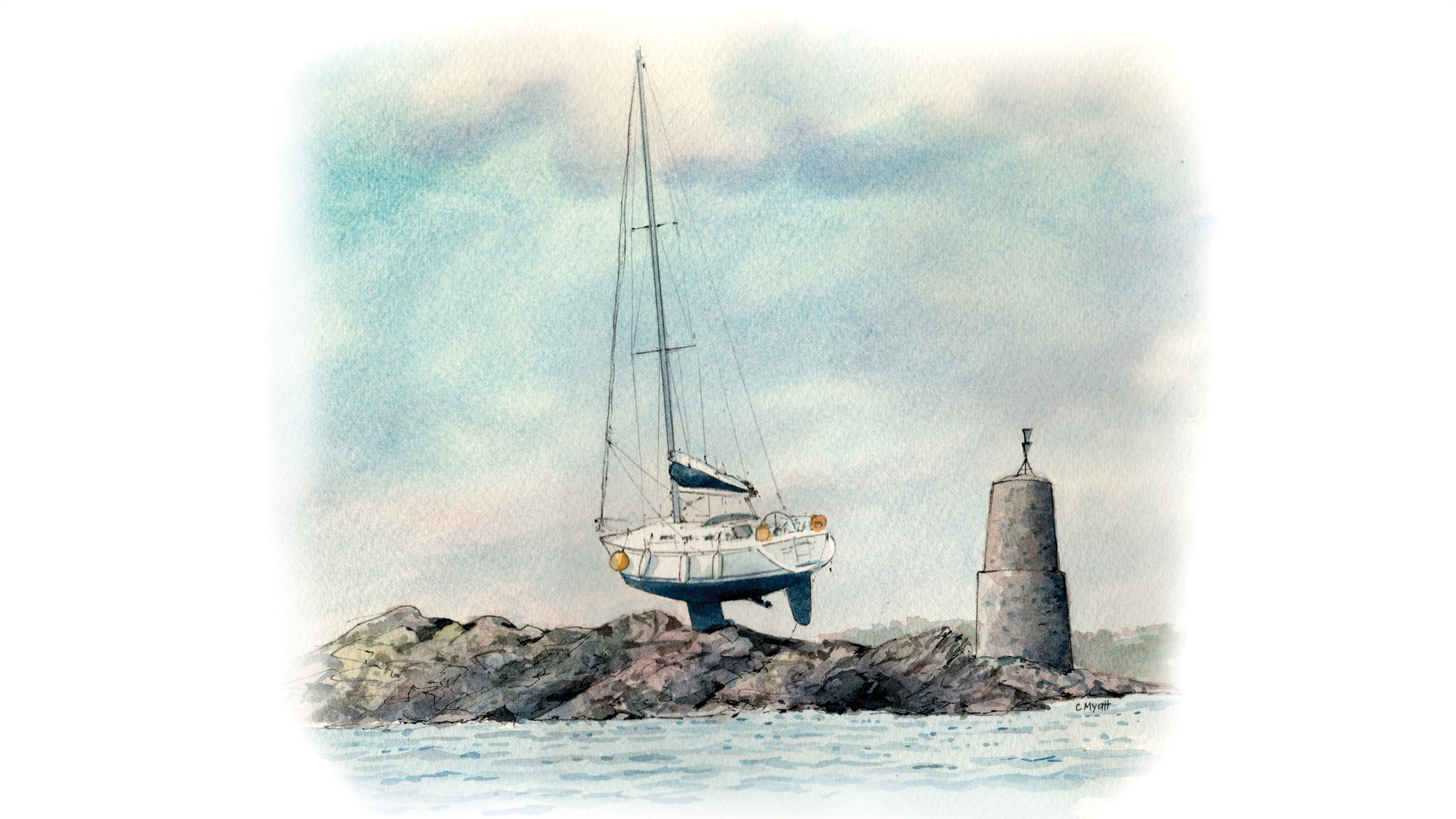 I made international news by running aground off the coast of Brittany