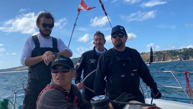 Haven Knox-Johnston’s Paul Knox-Johnston sailing with friends