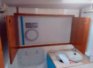 A waste holding tank on a boat